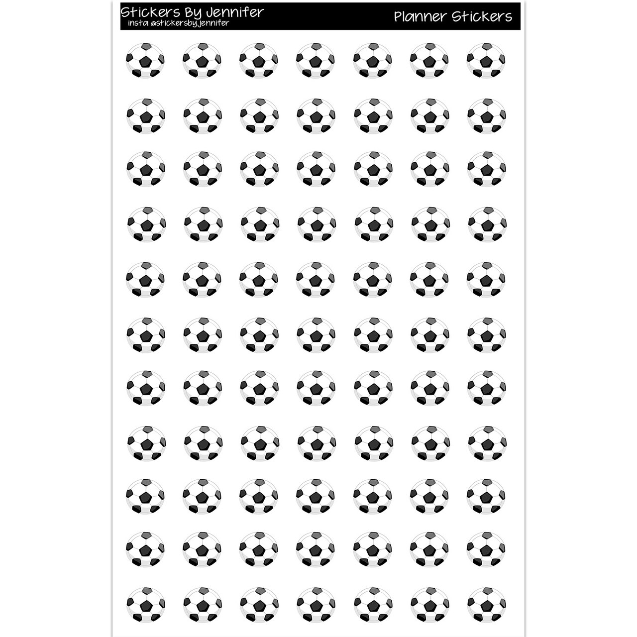 Soccer Ball Planner Stickers Scrapbooking Kids DIY Arts Crafting